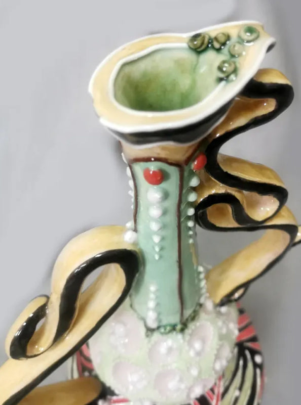 Drunk Vase — Original Handmade Ceramic Sculpture (2023)