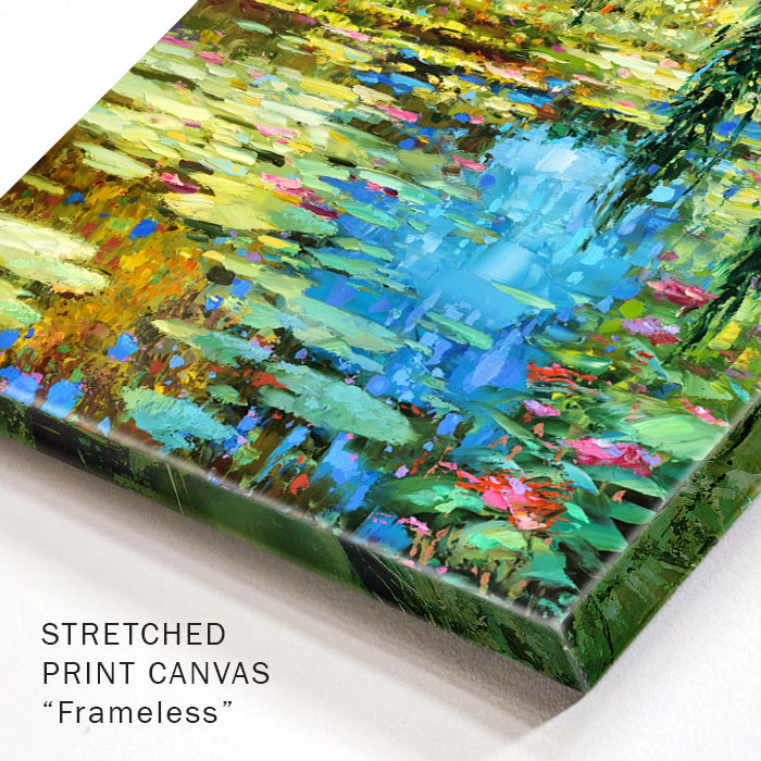 An Overgrown Pond - original oil painting by Dmitry Spiros