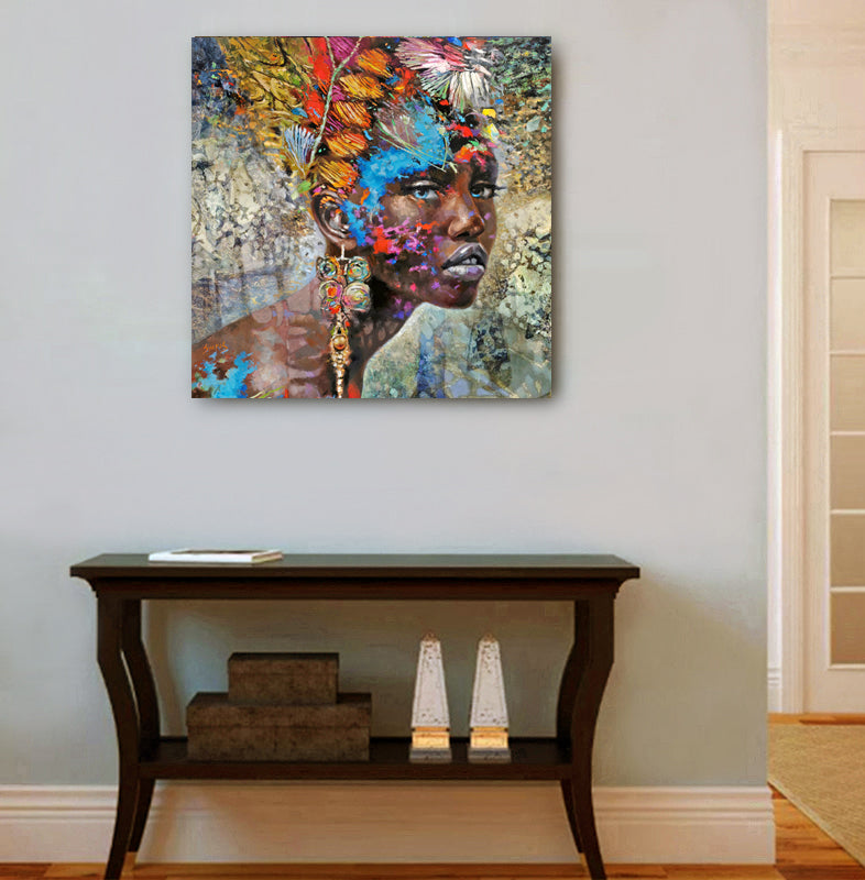 Female Images 16 – Original Ornamental Expressionism Painting on Canvas