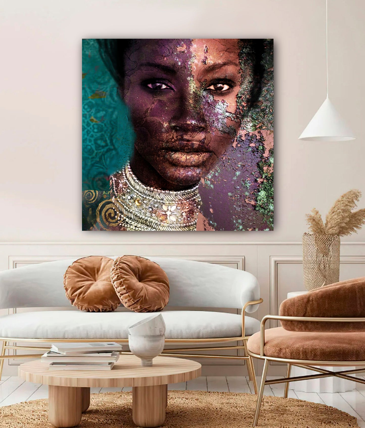 Pintura facial de mujer erico