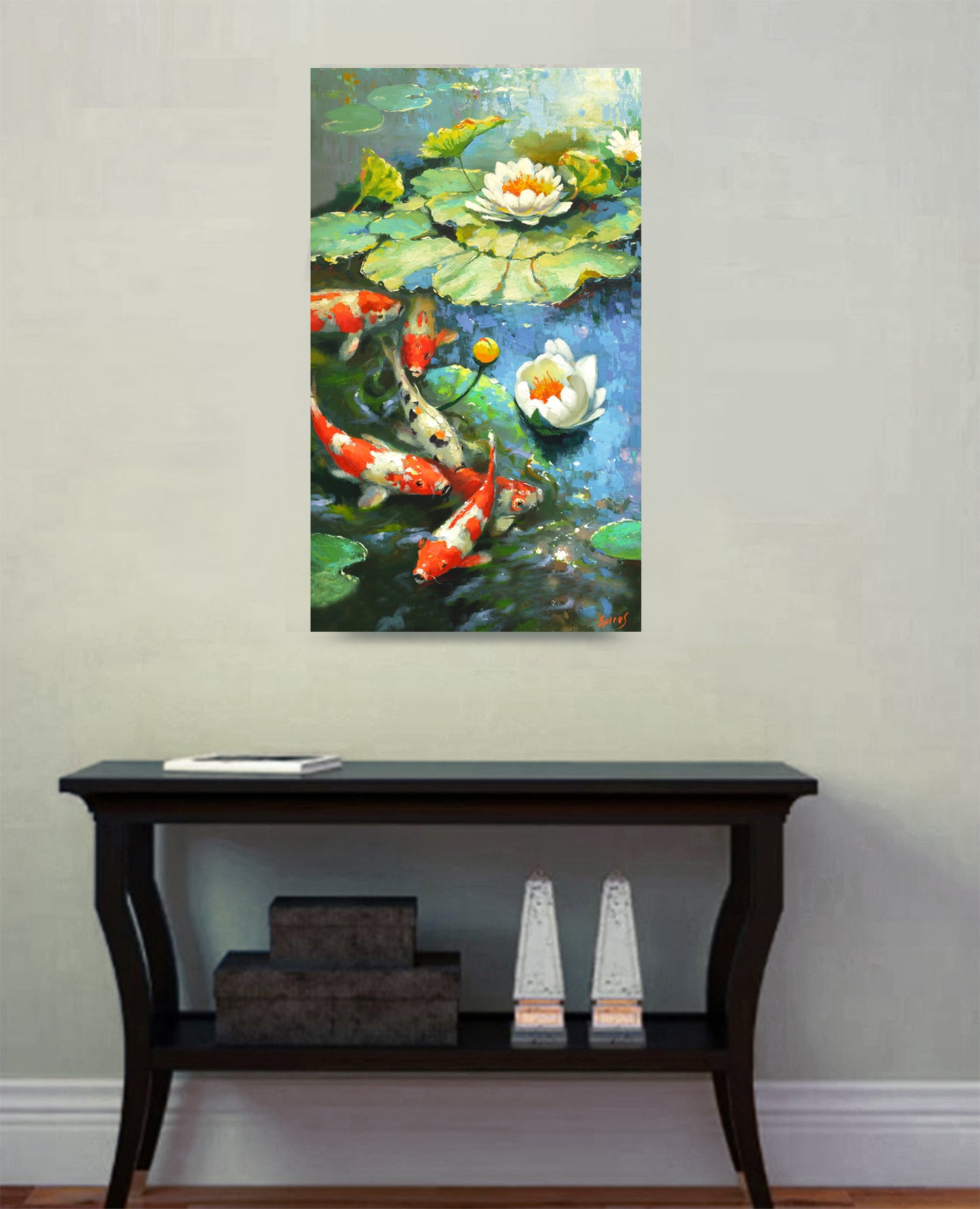 Water Lily Sunny Pond - Landscape by Dmitry Spiros