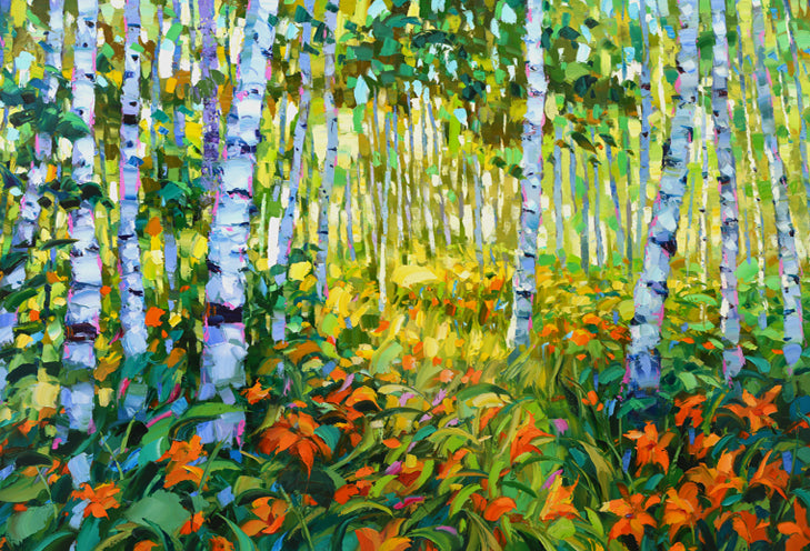 Lost in the woods painting