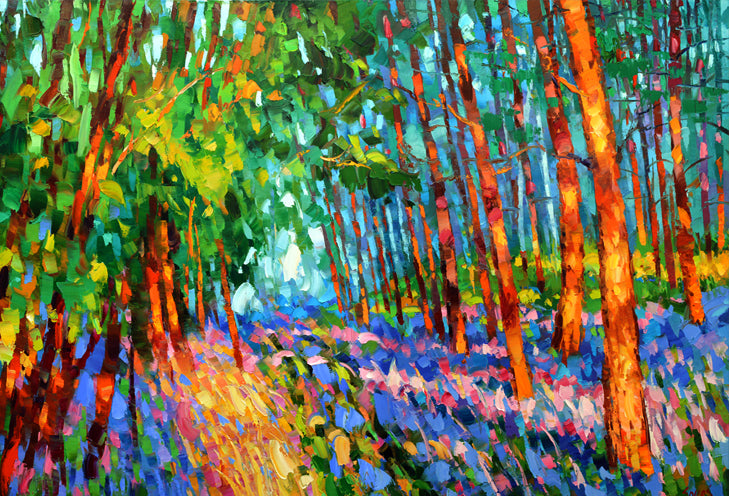 summer forest painting