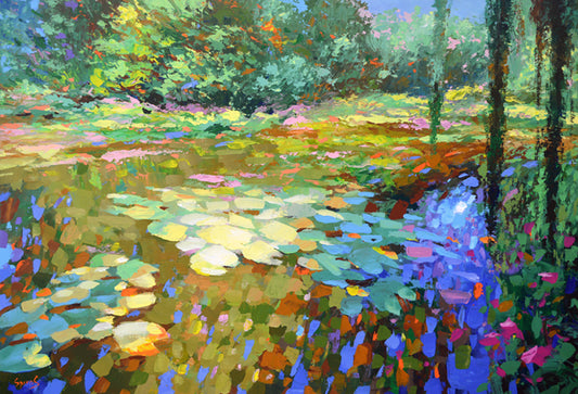 water lilies monet painting