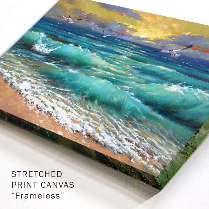 Seascape painting "caribbean sea" painted by dmitry spiros