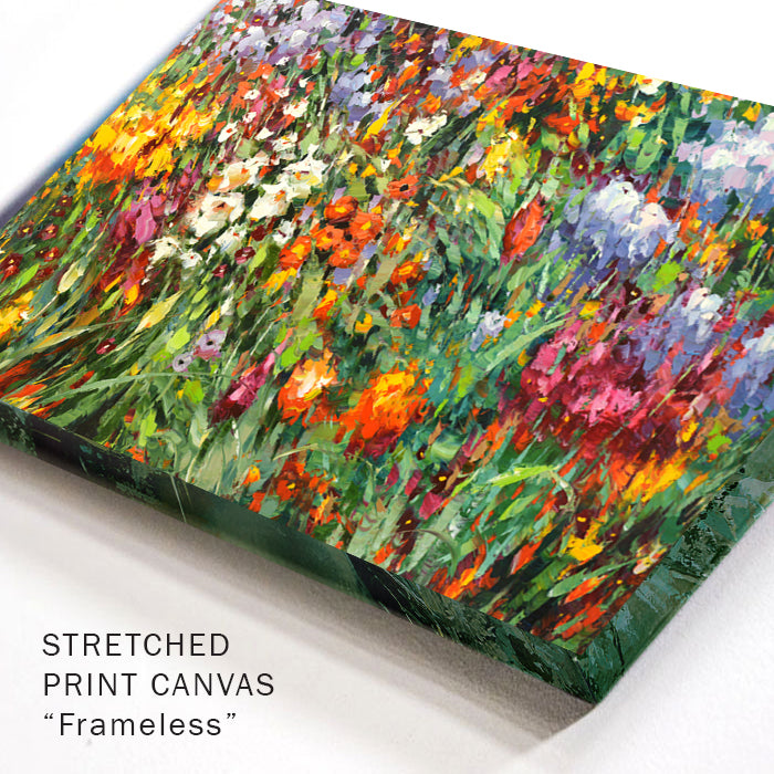 Abstract flowers painting