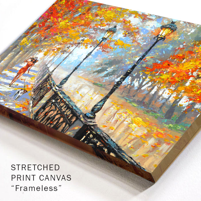 cityscape painting "Autumn" painted by dmitry spiros