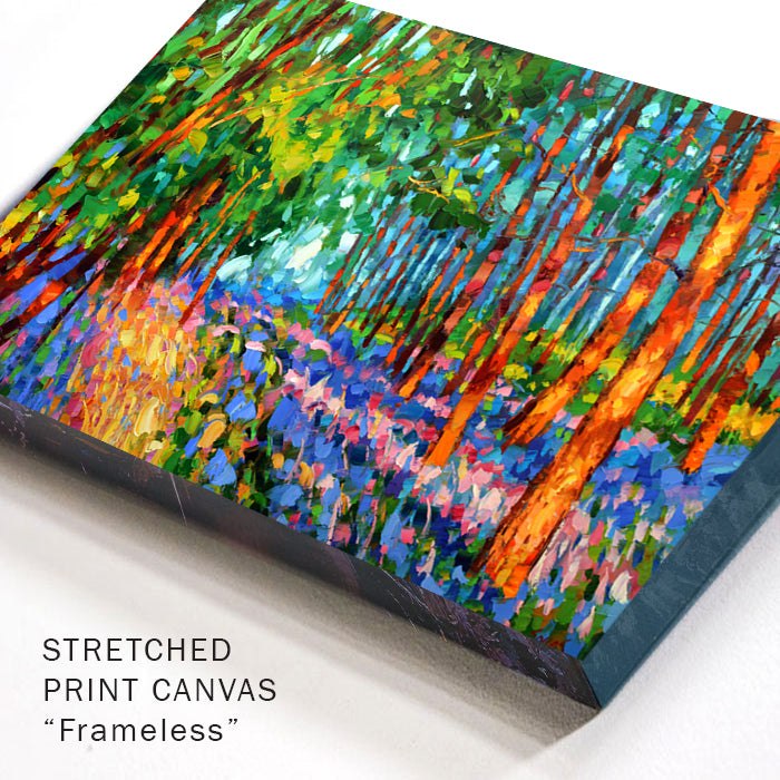 Landscape painting "Dawn rays in the forest" painted by dmitry spiros