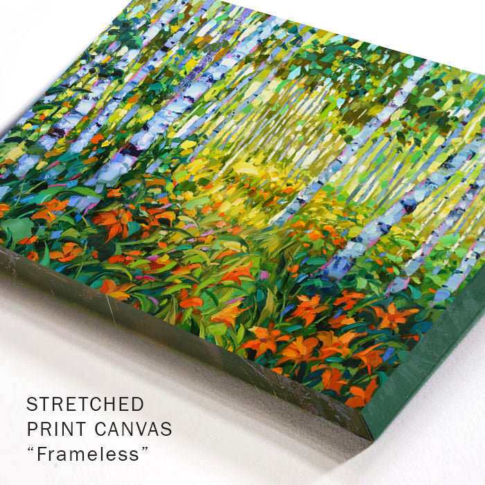 Landscape painting "Colors of the britch forest" painted by dmitry spiros