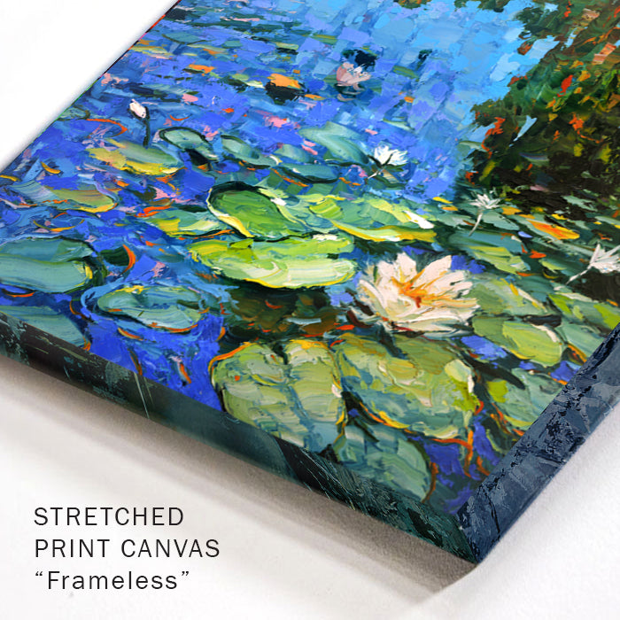 Lirios de agua en flor