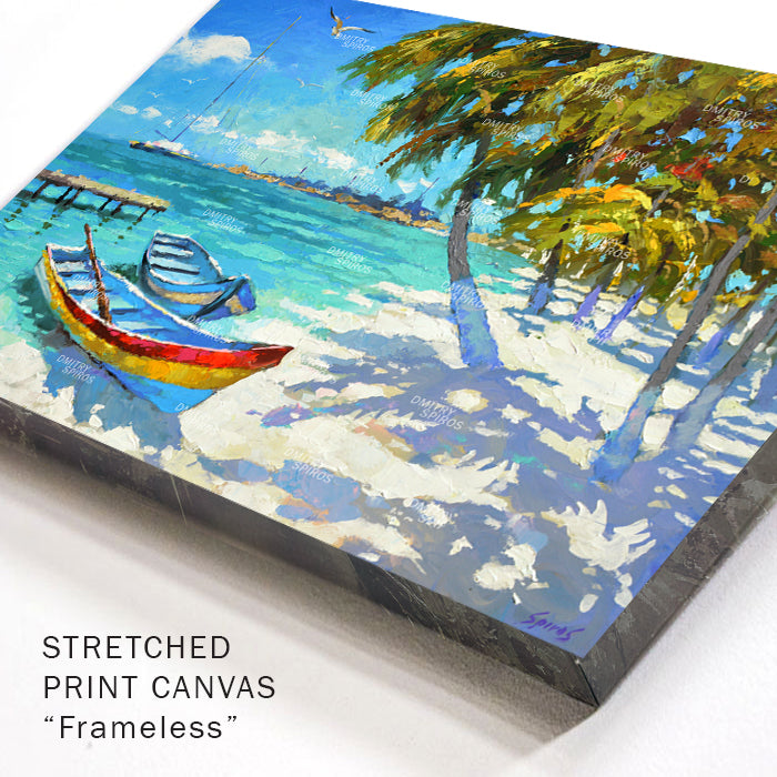 Barcos de pesca en la orilla