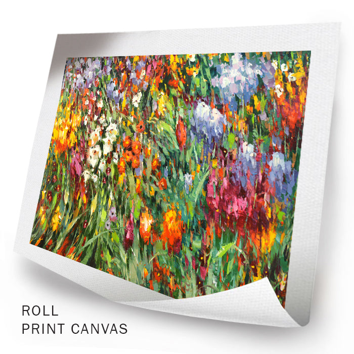 abstract flowers painting