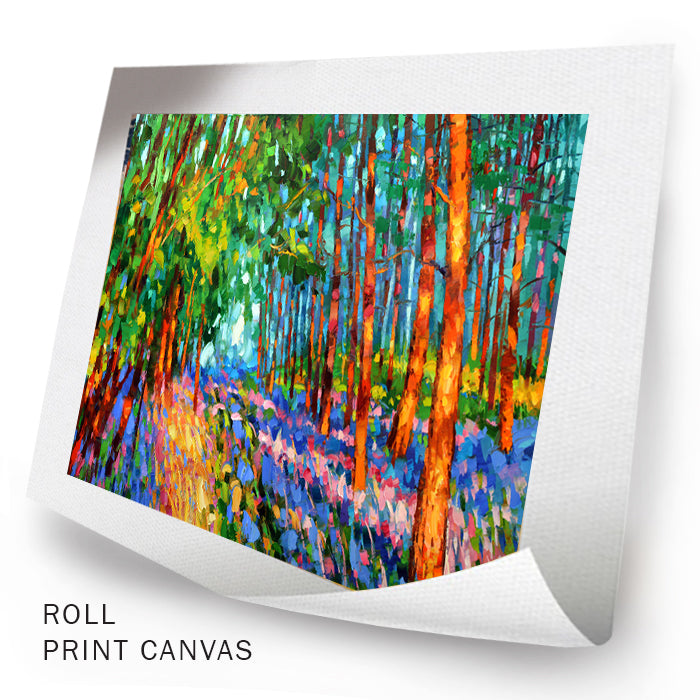 Landscape painting "Dawn rays in the forest" painted by dmitry spiros