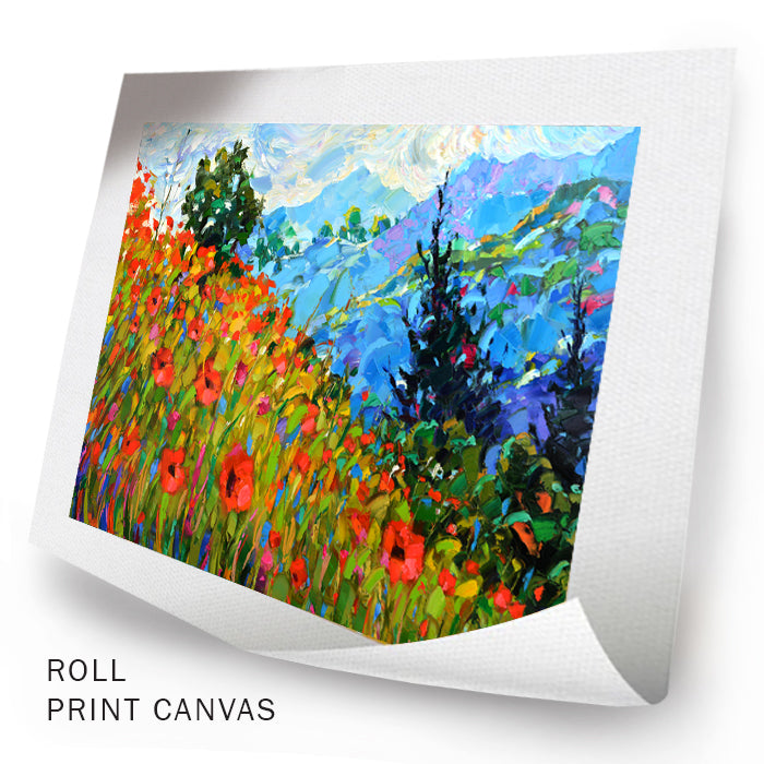 Flores silvestres en la ladera