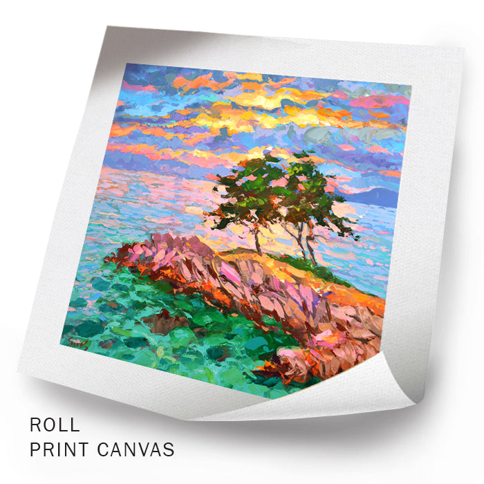 Paisaje marino Pinos costeros