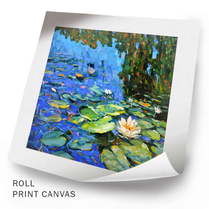 Lirios de agua en flor