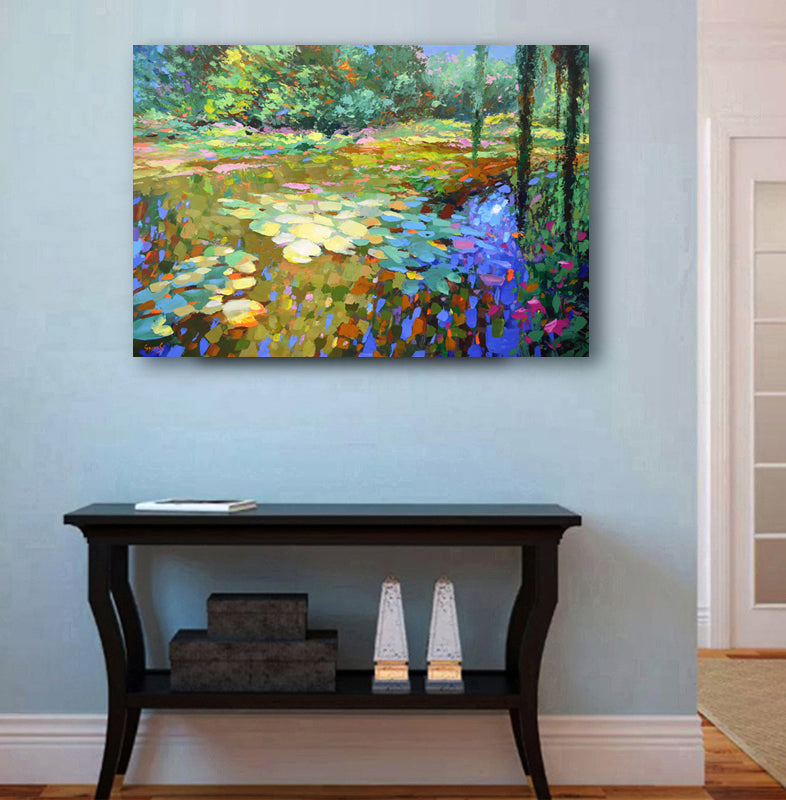 Pond Monet with water lilies by artist Dmitry Spiros