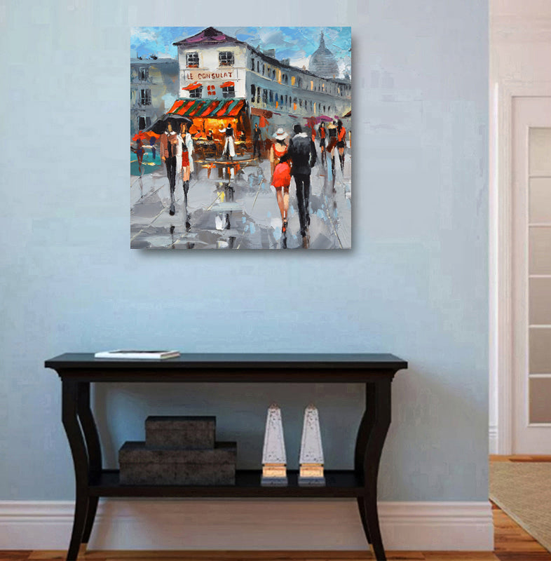 Cityscape painting "Cityscape monmarte" painted by dmitry spiros
