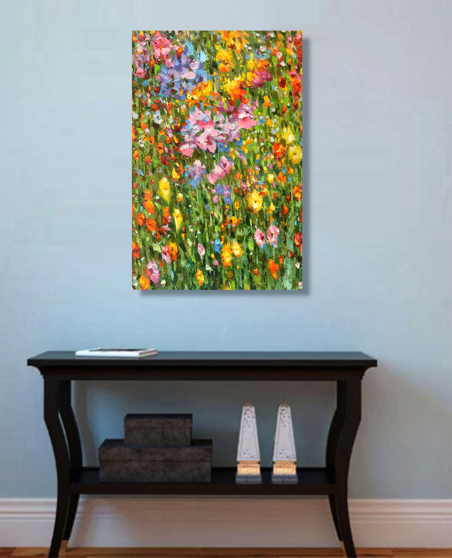 Landscape painting "Dance of wildflowers" painted by dmitry spiros