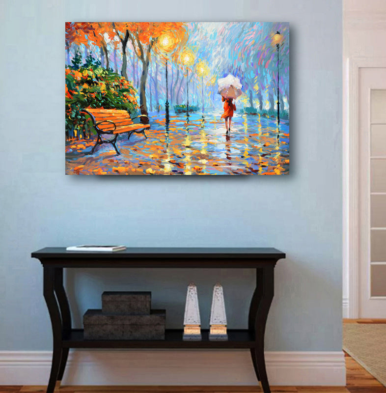 Cityscape painting "Breath of autumn" painted by dmitry spiros