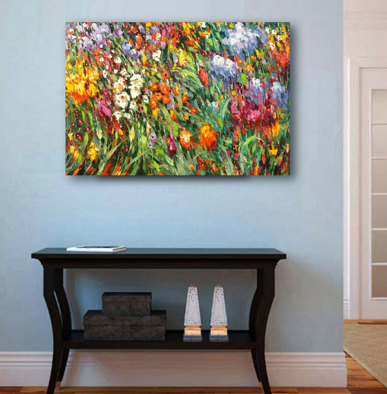 Flores de mosaico abstractas