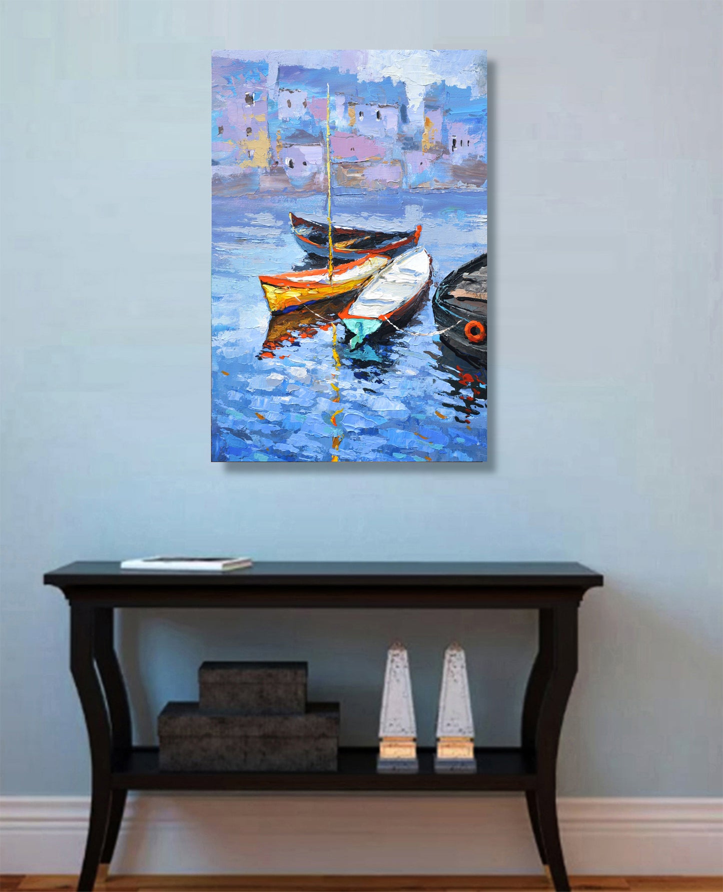 Boats Oil Paintings by Dmitry Spiros