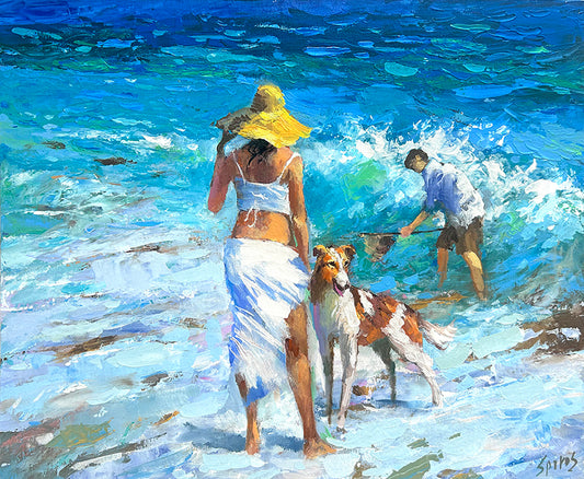 Before Noon, Original Acrylic on Canvas, Landscape, 50cm x 60cm, New (Copy)