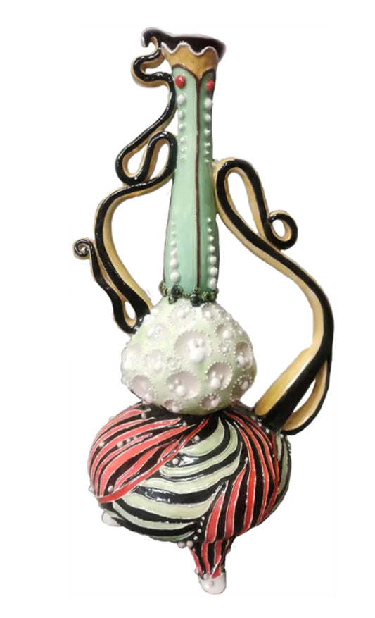 Drunk Vase — Original Handmade Ceramic Sculpture (2023)