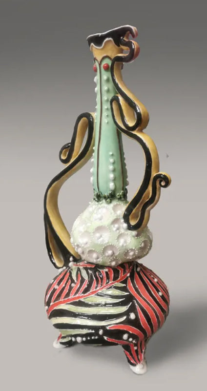 Drunk Vase — Original Handmade Ceramic Sculpture (2023)
