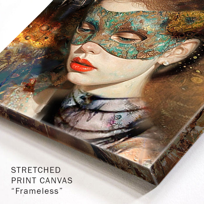 Female Portrait Painting On Canvas