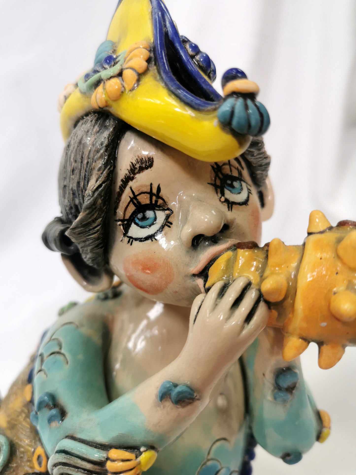 Merman — Original Ceramic & Onyx Sculpture (2019)