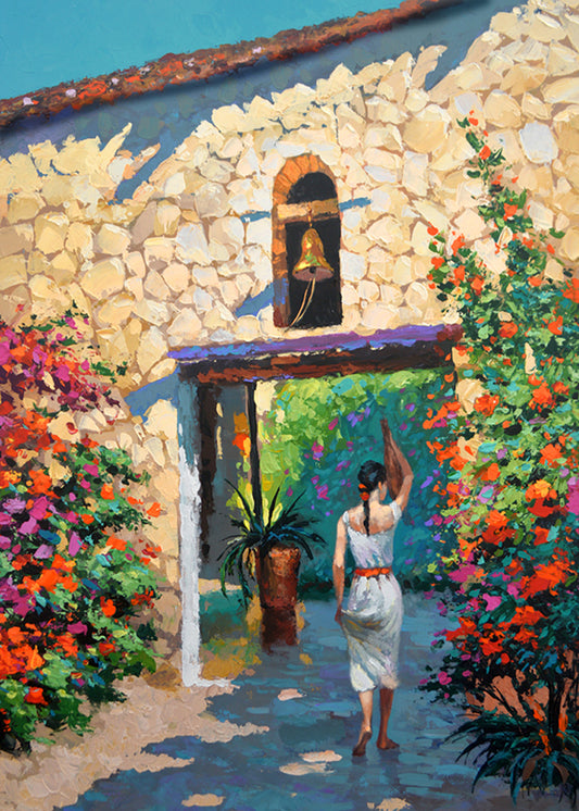 Mexican Girl with a Jug – Figurative Wall Art Painting