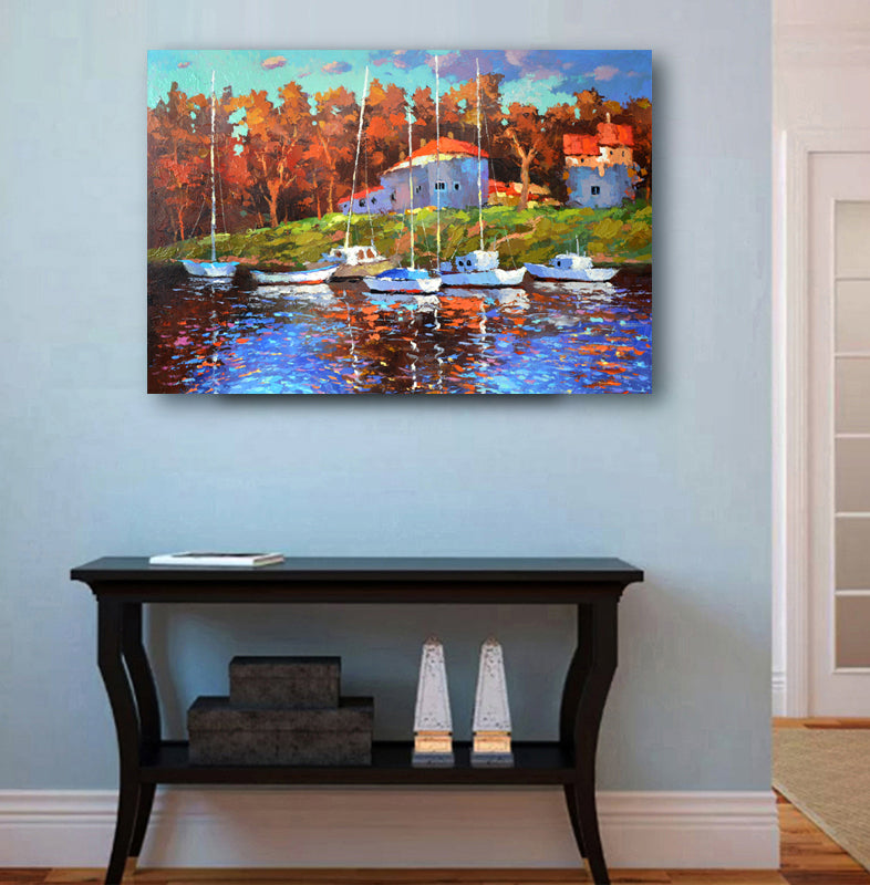 Landscape painting "Croatian evening" painted by dmitry spiros