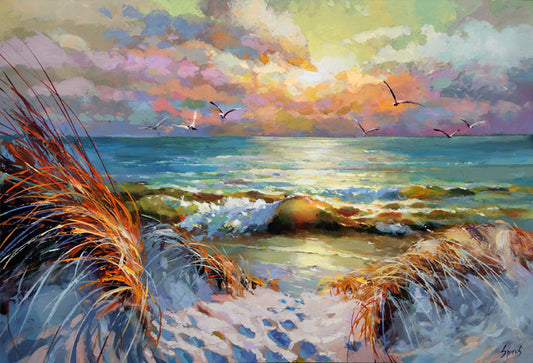 Sea Dunes in the Evening