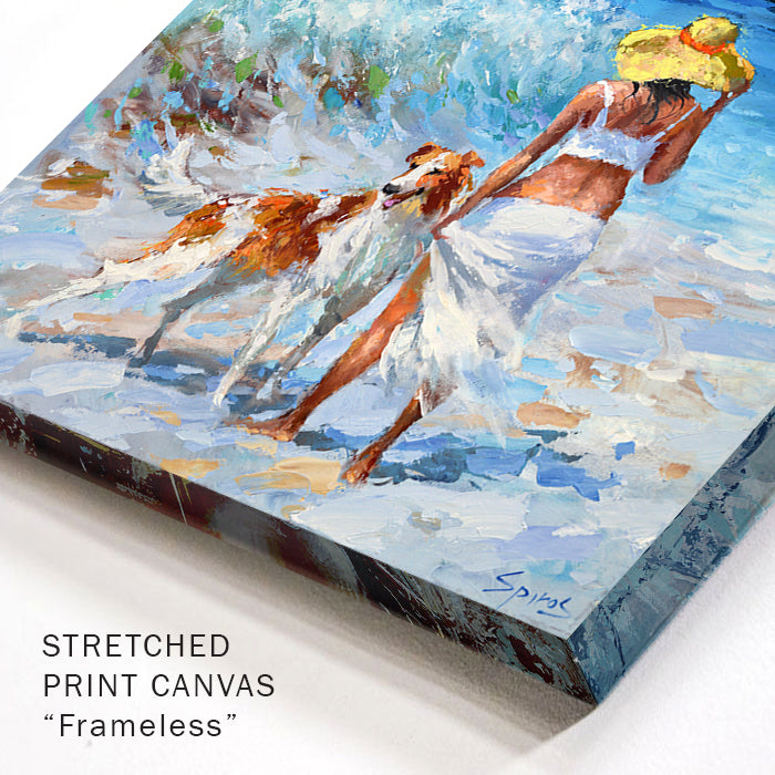 Tropical seascape painting Figurative modern painting on canvas