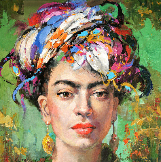 Frida Kahlo poster painting by Dmitry Spiros