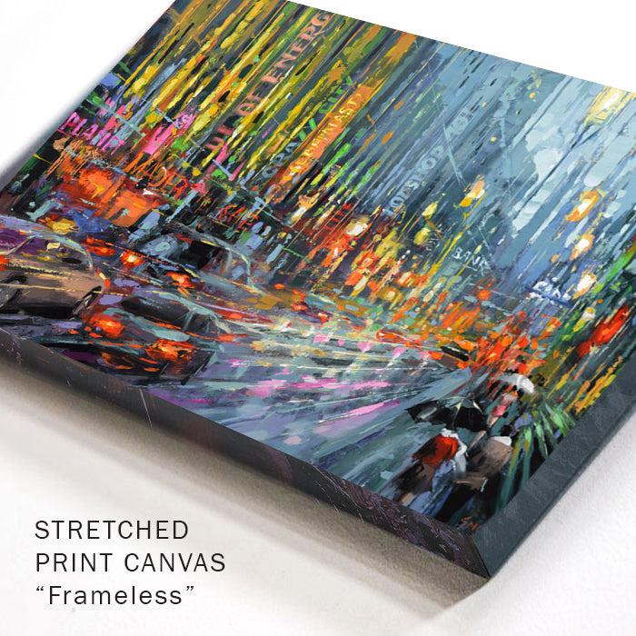 original cityscape painting on canvas modern urban art