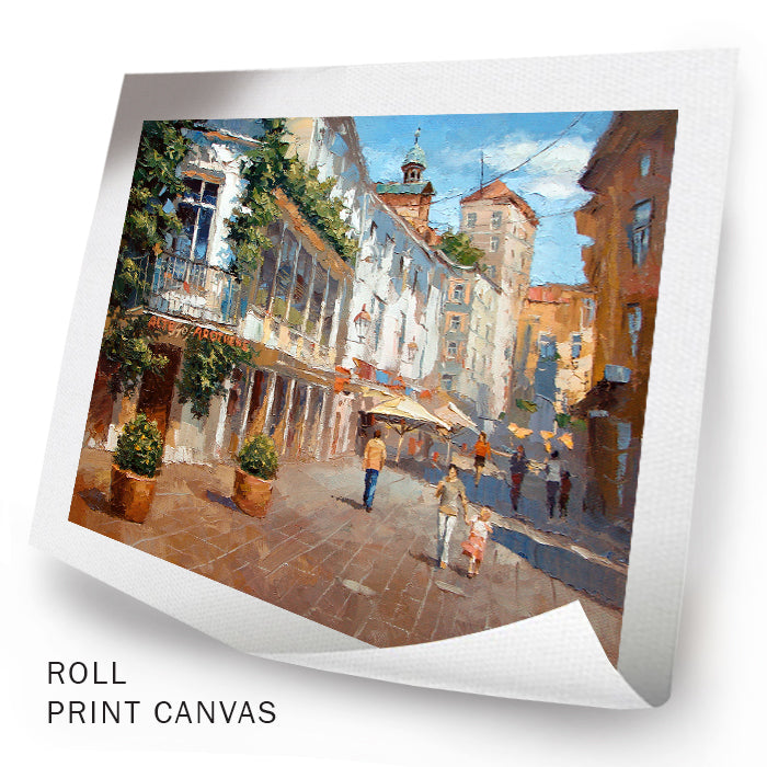 Sunny afternoon in Baden Baden – Atmospheric Cityscape Painting | Dmitry Spiros