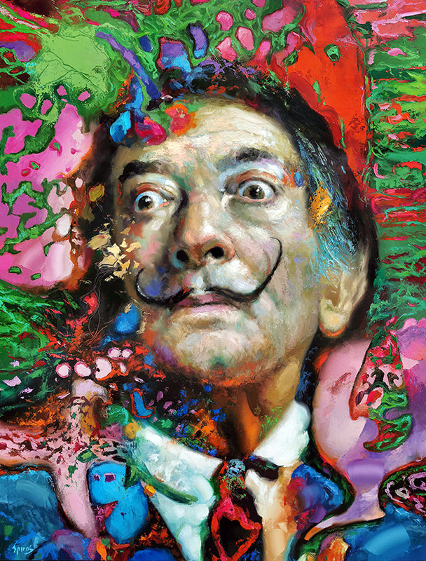 Salvador Dali – Original Ornamental Expressionism Painting on Canvas