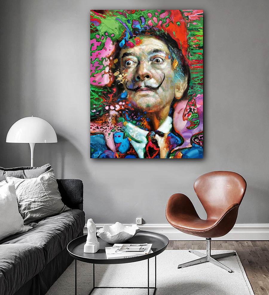 Salvador Dali – Original Ornamental Expressionism Painting on Canvas