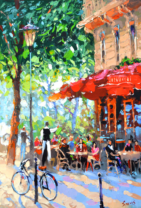 Paris Cafe Painting