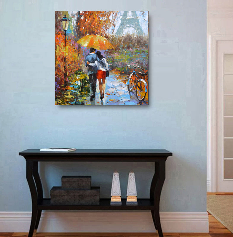 cityscape Autumn Paris painting