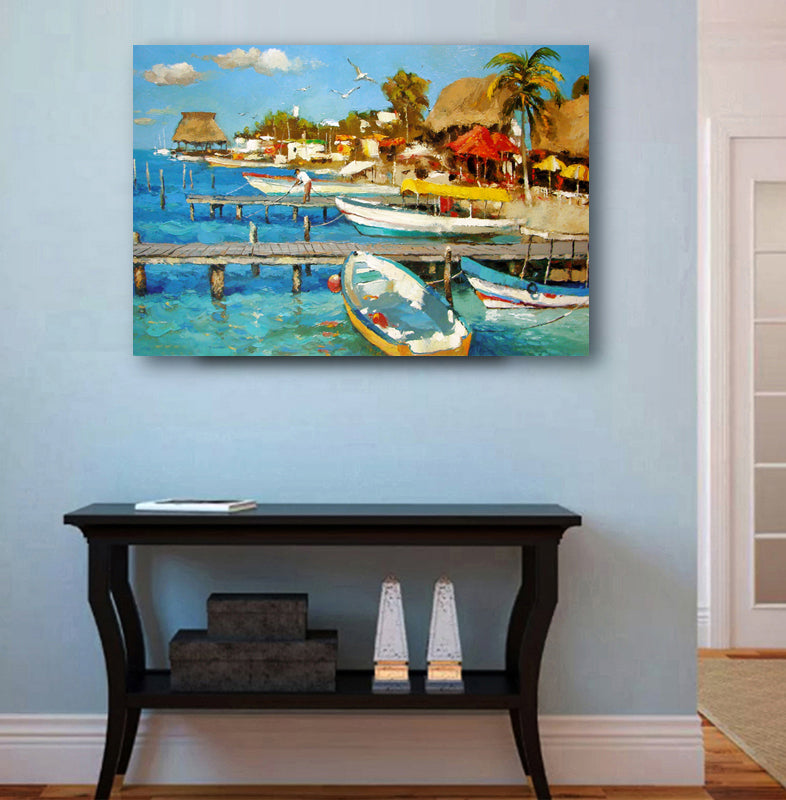 Caribbean seascape painting