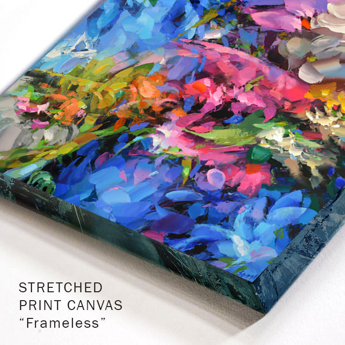 Flowers Composition #8 canvas corner detail