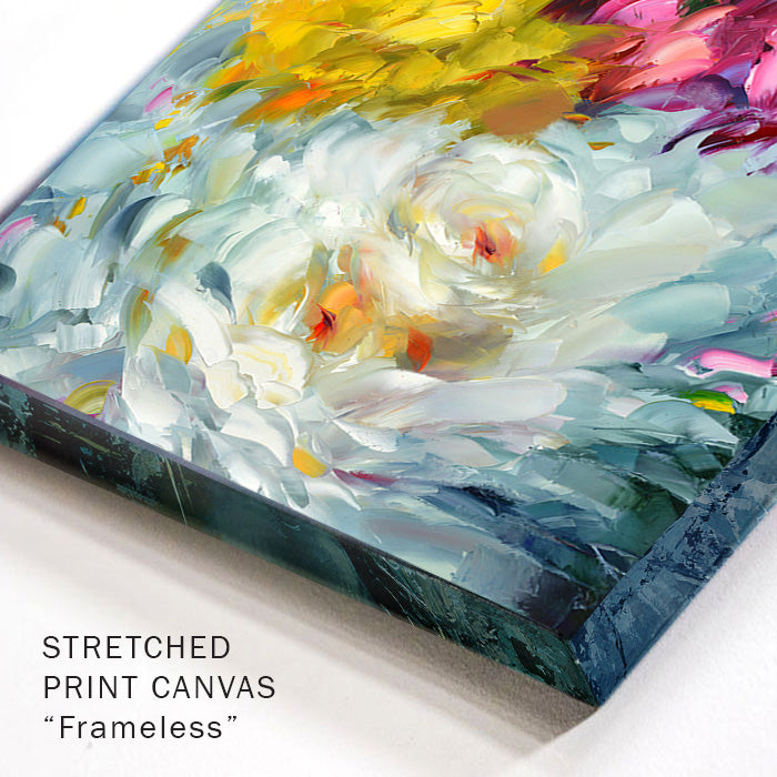 Close-up detail of an abstract canvas highlighting paint layers, texture, and subtle tonal transitions