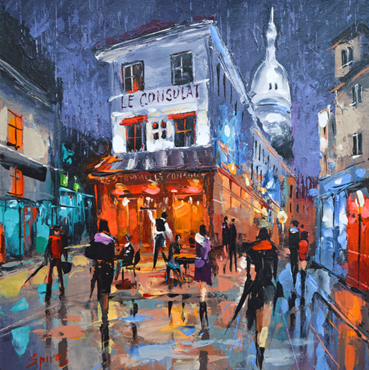 Le consulat Paris cityscape painting