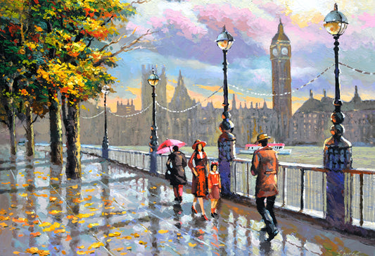 london streets painting