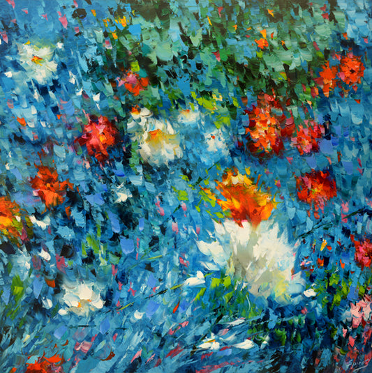 abstract flowers art