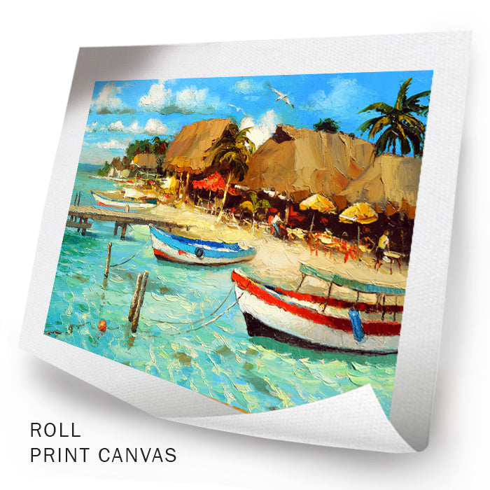 Seascape Sea Shore Painting On Canvas