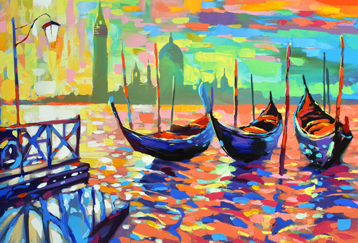 Venice abstract painting